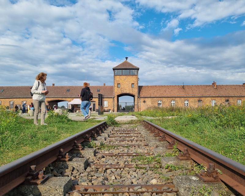 Lagertor in Auschwitz-Birkenau