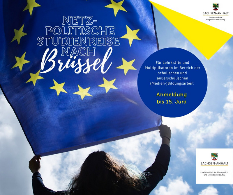 Die netzpolitische Studienreise vom 24. bis 28. Oktober nach Brüssel nimmt die Herausforderungen der digitalen Transformation in der EU insbesondere für die schulische und außerschulische Bildungsarbeit in Sachsen-Anhalt in den Blick. 