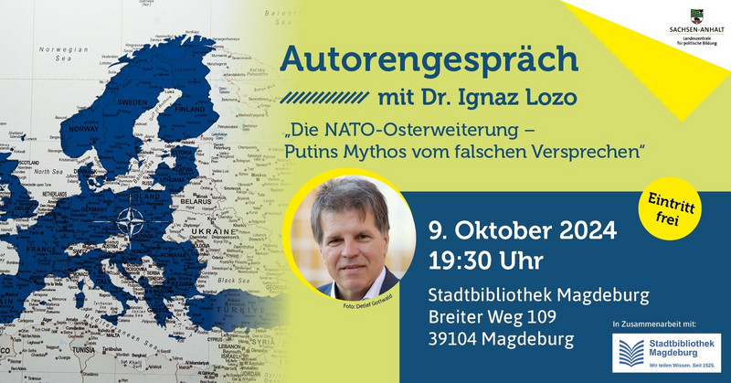 Vortrag und Gespräch mit Dr. Ignaz Lozo am 9. Oktober in der Stadtbibliothek Magdeburg 