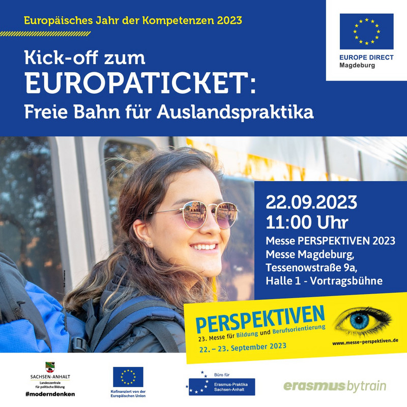 Startschuss für die neue Europaticket-Kampagne am 22. September in Magdeburg
